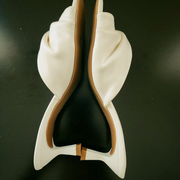 Anne Klein Laila Twisted Vegan Leather Kitten Heel Slide w/Iflex Comfort 5M NWOB - Picture 5 of 10